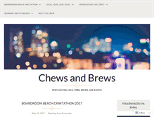 Tablet Screenshot of chewsandbrews.com